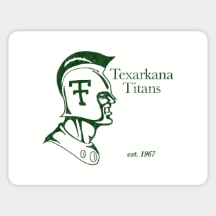 Defunct Texarkana Titans Football 1967 Sticker